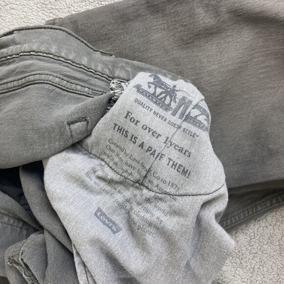 Levis Jeans 38x32‎ (Fits 38x31) Gray 505 Regular Straight Dark Wash Denim - Picture 11 of 16